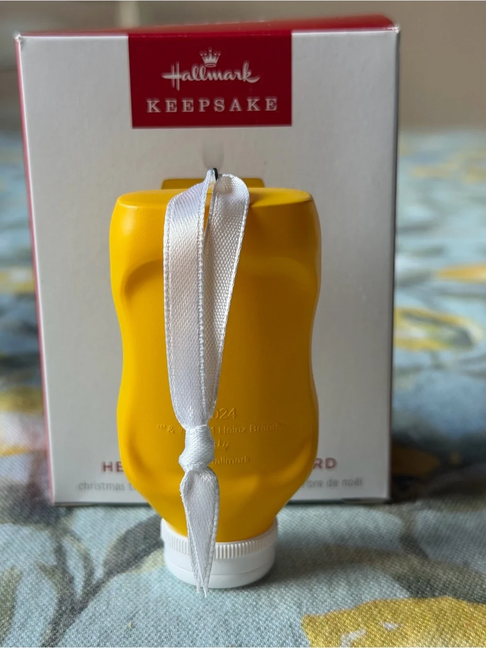🌭 HALLMARK KEEPSAKE HEINTZ YELLOW MUSTARD ORNAMENT 🌭  NWT 🌭